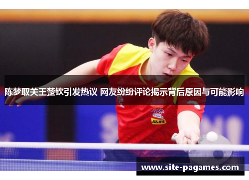 陈梦取关王楚钦引发热议 网友纷纷评论揭示背后原因与可能影响