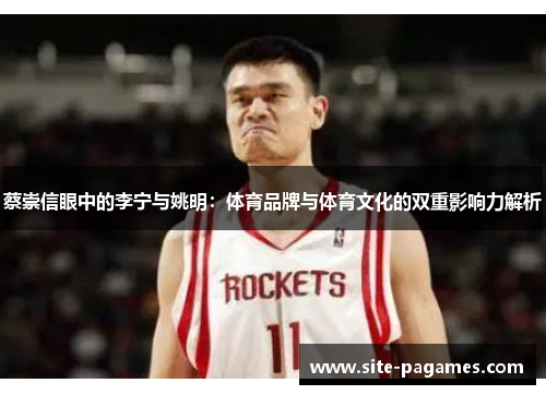蔡崇信眼中的李宁与姚明:体育品牌与体育文化的双重影响力解析 蔡崇信眼中的李宁与姚明:体育品牌与体育文化的双重影响力解析
